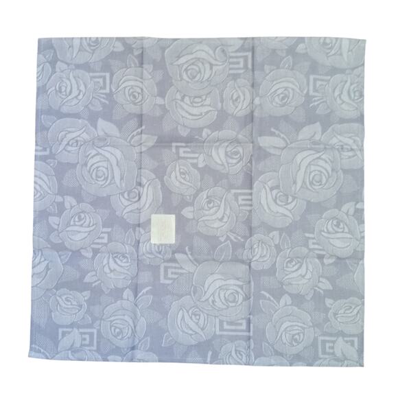 Jacquard Francais Primrose Bordier Lavender Dinner Napkins Roses Set of Four NWT - Picture 4 of 16